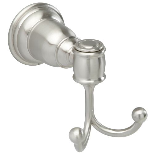 Double Robe Hook Charleston Collection Satin Nickel